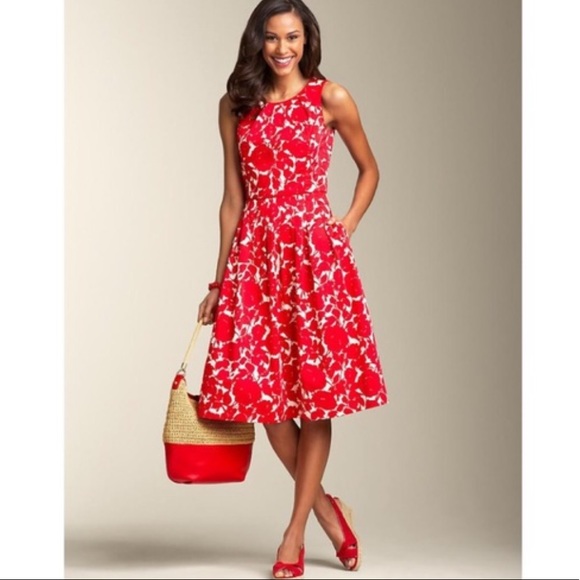 talbots fit and flare dress